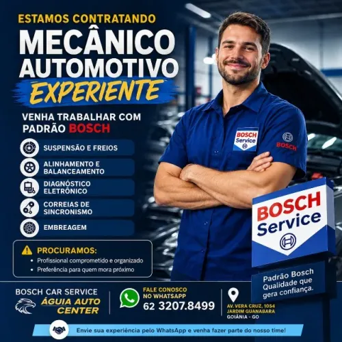 Vaga de emprego Mecanico Automotivo