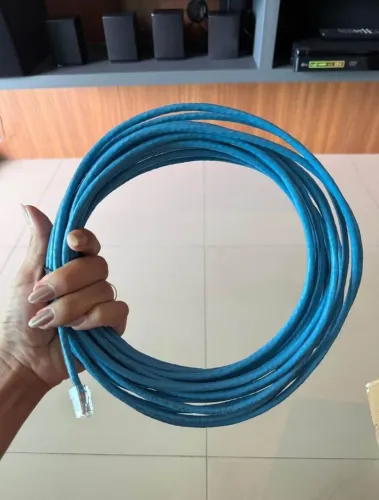 Cabo de rede CAT6 e CAT.5e 1gbps 3 4 10 15 20 25 30 35 40 45 50 metros