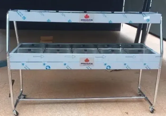 Carrinho buffet termico duplo 220v