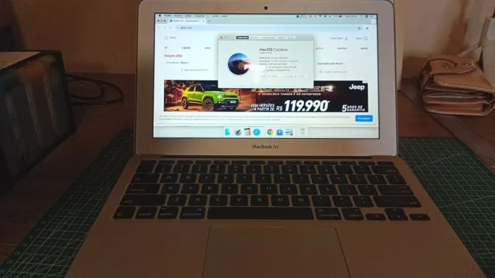 Macbook Air 2012 / Intel Core 5 / 4GB DDR3/ SSD 64GB / MacOs Catalina