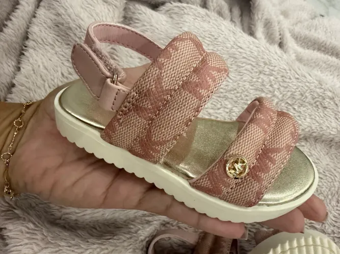 Sandália Michael Kors Kids - Madalyn Rose Gold