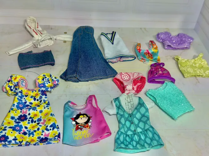 Roupas boneca barbie blusa calça biquini ESCOLHER 10rs UNIDADE CADA