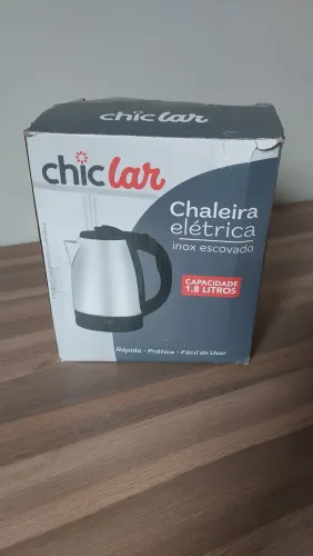 Chaleira elétrica inox escovado 1.8L