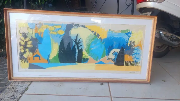 Quadro raro autografado para colecionadores