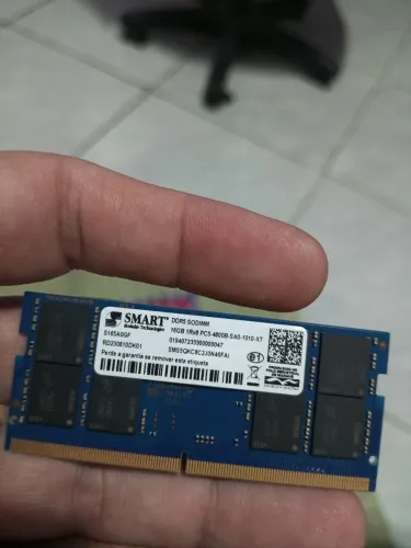 Memória ddr5 notebook 16gb sodim smart