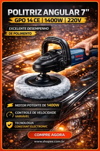 Politriz angular 7" GPO 14 CE 1400W 220V
