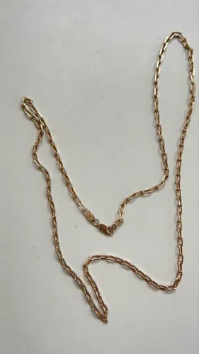 2 cordões de prata 950 banhado a ouro 