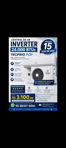 Ar condicionado com apenas 15 dias de uso