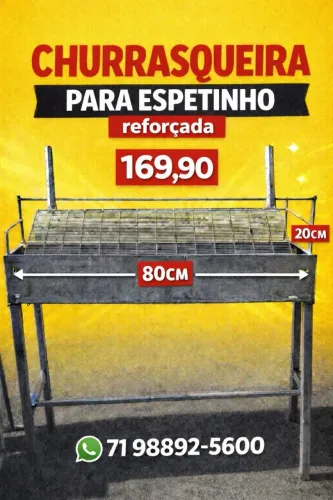 Churrasqueira de espetinho 169,90
