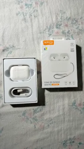Fone Sem Fio Branco Novo