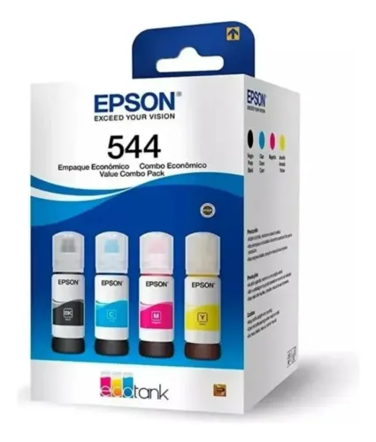 KIT TINTA EPSON 544 ORIGINAL - 4 CORES