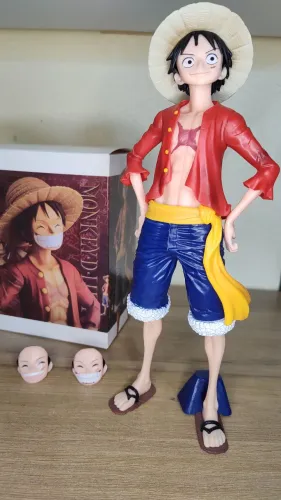 Action figure Luffy 3 faces One Piece