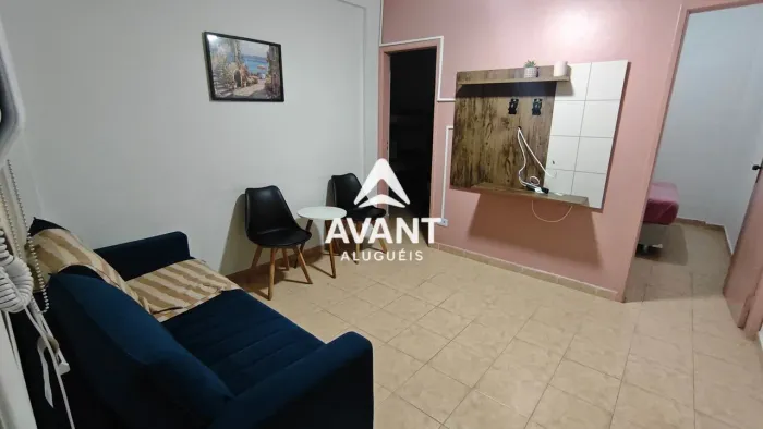 Apartamento Térreo Mobiliado para Locação Def. na Guilhermina, Praia Grande/SP.
