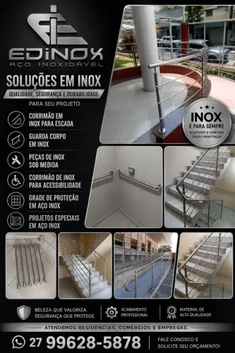 Inox Sob Medida - com instalação profissional EDINOX