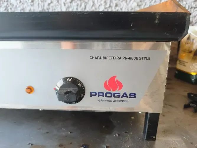 Chapa Bifeteira Elétrica 2 Queimadores Inox Pr-800e Progás