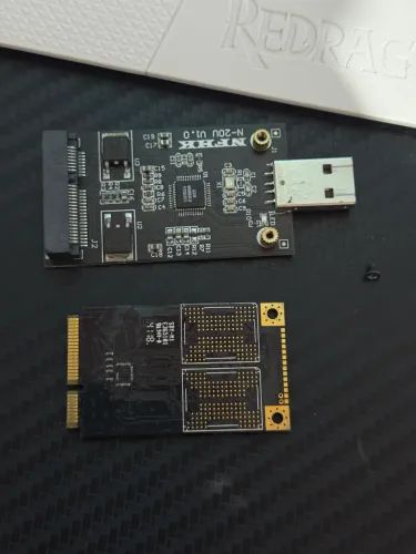 SSD MSATA 256gb com adaptador USB