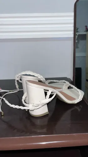 Salto Branco Constance Trançado Tam 36 - Semi Novo