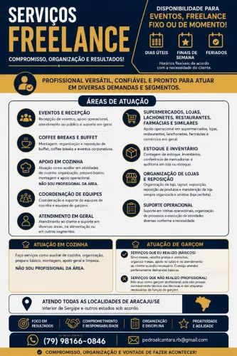 Profissional Freelance Disponível 