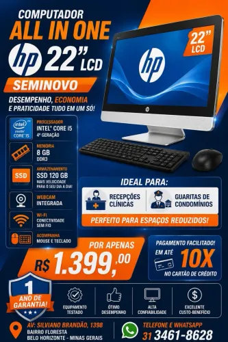 Computador All in One HP Core i5 4th