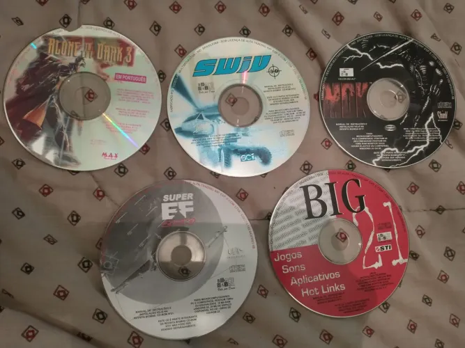 Alone Dark 3 Ghosts Town Swiv 3D MDK Super EF2000 jogo PC CD Big Max 22 21 17 13