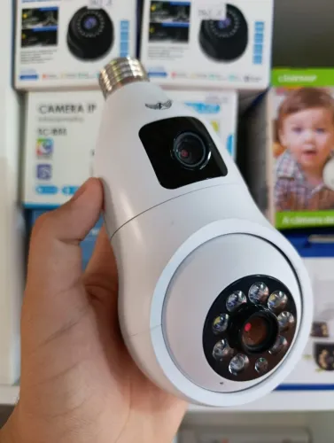 CÂMERA LÂMPADA IP WIFI