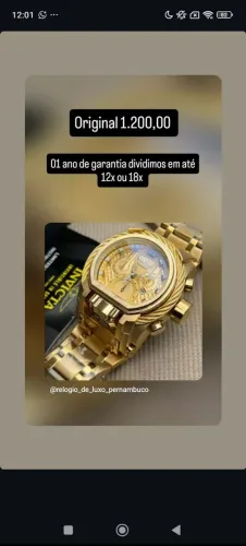 RELÓGIO INVICTA 