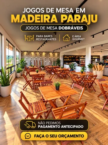 Kit dobrável madeira Paraju