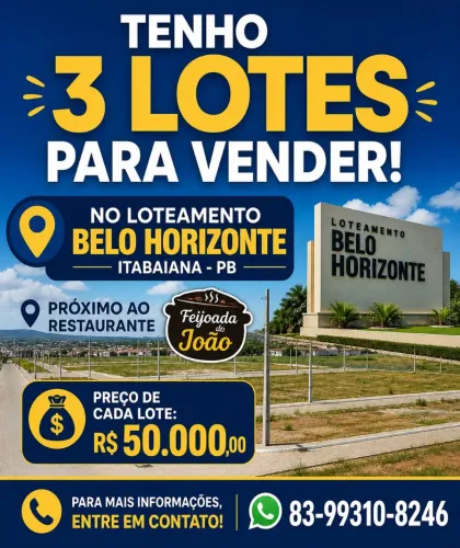 Vendo lotes em Itabaiana