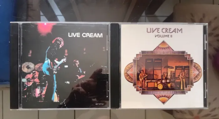 Dois CDs Cream - live I e live II ( Eric Clapton)