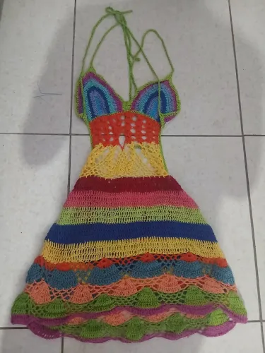 Saída de praia em croché