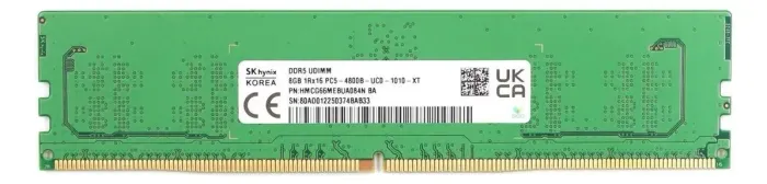 02x8GB Memória Udimm Sk Hynix 8gb Ddr5 1rx16 Pc5-4800b-uc