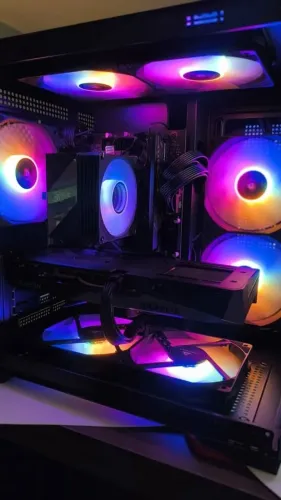 PC Novo i3-12100F, 16Gb DDR4, SSD 250Gb NVME, RX 6500 XT 4Gb computador