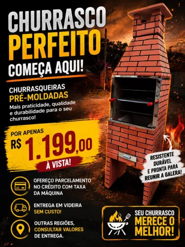 Churrasqueira por R$ 999,00