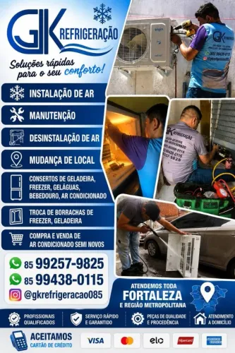 Instalação de ar , manutenção conserto de geladeira