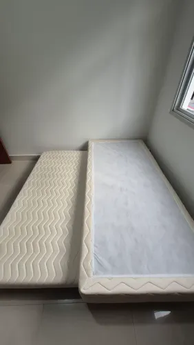 Cama box (base) solteiro com bicama