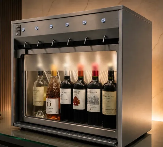 Dispenser de Vinho EZ6 ESSENSE - 6 Garrafas - Uso Profissional máquina de vinho 