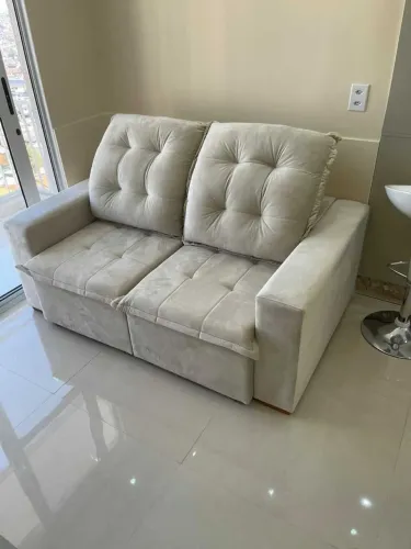 Sofá retrátil e reclinável 1.50m 2 lugares ( em mais cores  )