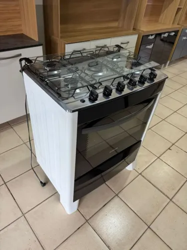 Hoje barato fogão 5 bocas semi novo perfeito 