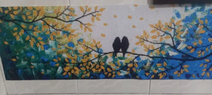 Tela pronta em pintura diamante