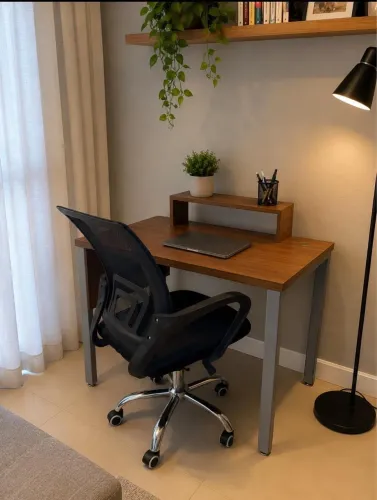 Mesa de escritório escrivaninha com cadeira preço top 