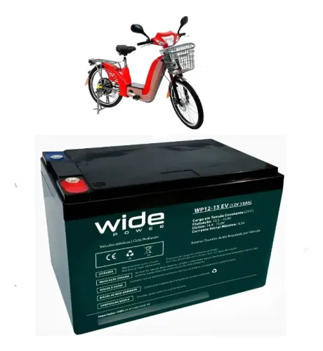 Bateria Para Bicicleta Elétrica Wide Ciclo Profundo 12v 15ah