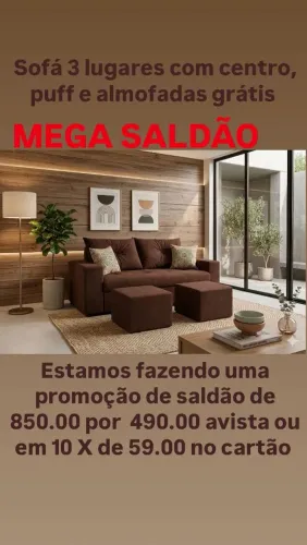 Sofá 3, e de canto ou L 