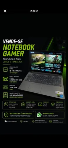 Notebook LENOVO RTX 3050