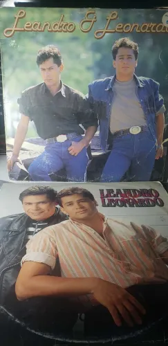 Lote LPs Leandro & Leonardo (Vol. 1, 3, 4 e 5) - Clássicos Sertanejos