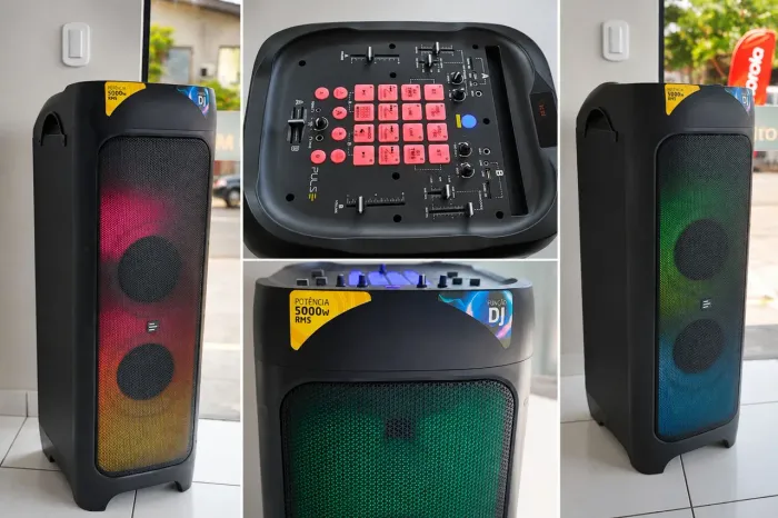 Caixa de som PULSE FLAMEBOX DJ SP512 ? 5.000W RMS!
