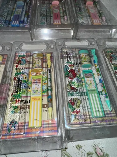 Kit de papelaria raro/antigo Fancy ( valor unitário, cores sortidas)