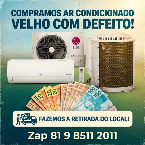 Ar condicionado velho com defeito