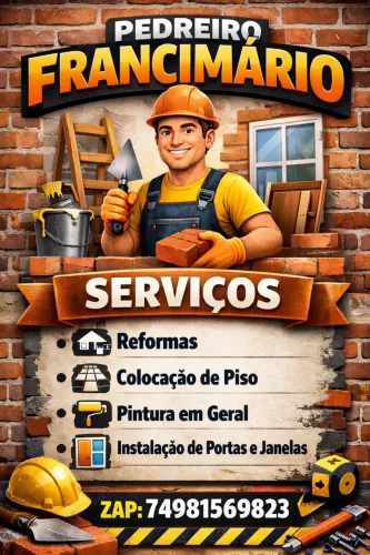 Mão de obra de um Pedreiro