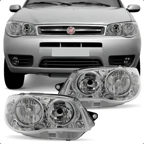 Par de Farol do Palio, Siena e Strada G3 2004 A 2016 Máscara Cromada (NOVO)
