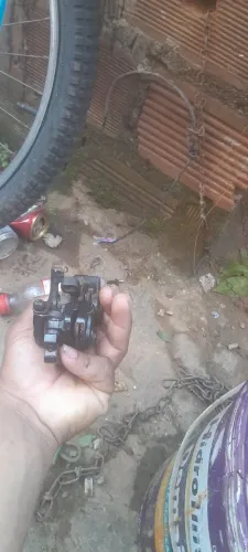 Passador shimano e pinça de freio